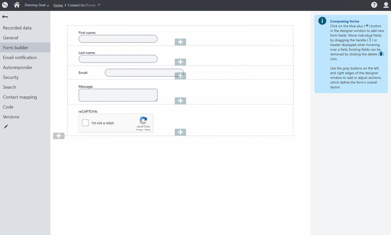 reCAPTCHA v3 integration GIF 1